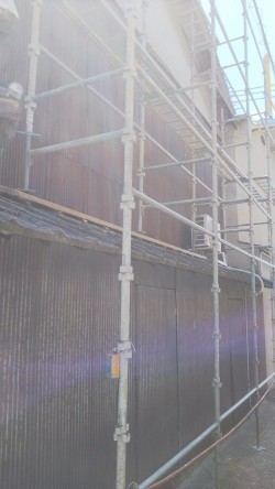 深津町波トタン張替え工事