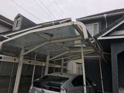 福山市明王台カーポート屋根写真
