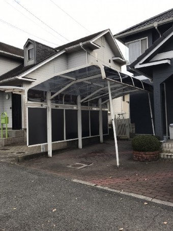 カーポート屋根完工後写真
