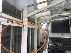 カーポート屋根工事前