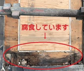 野地板の腐食