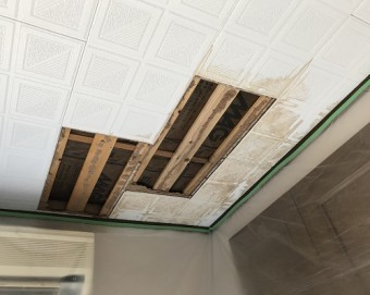 雨漏り補修野縁の補強