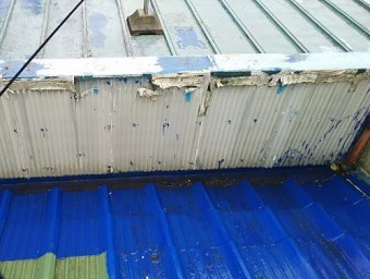 パラペット谷樋雨漏り