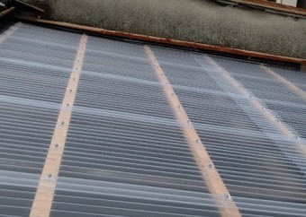 ベランダ屋根修理