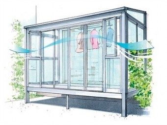 サンルームサニージュ通風イメージ