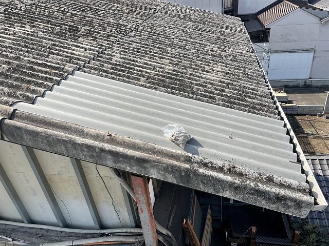 スレートを直した写真