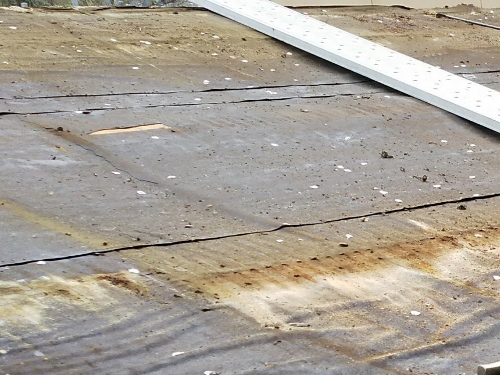 福山市車庫屋根金属屋根トタン屋根既存屋根材撤去