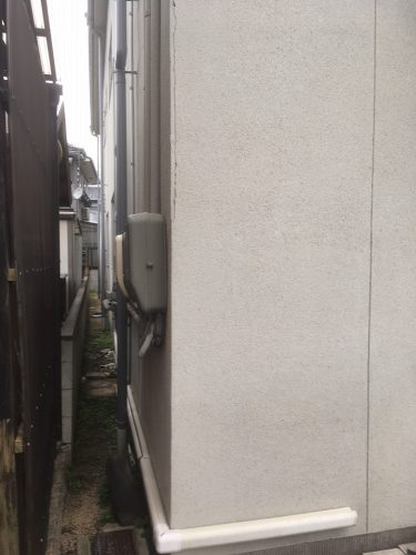 福山市外壁調査外壁モルタル クラック縦