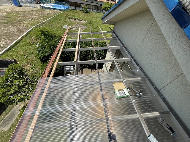 下地木部の交換と骨組みの組み直し