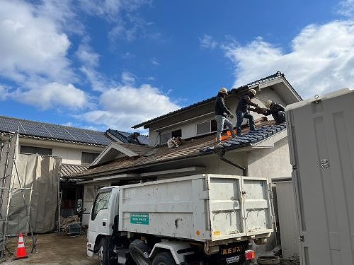 福山市にて住宅の解体工事