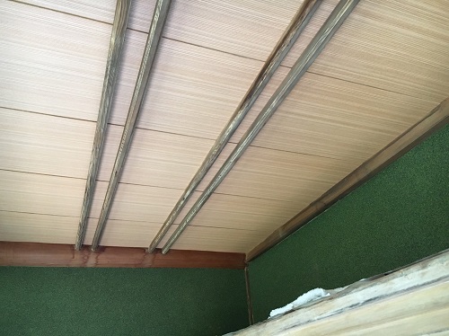 福山市雨漏り痕が残る室内天井板リフォーム工事アフター