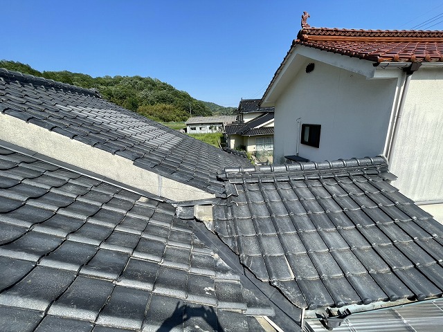 施工後の屋根全体