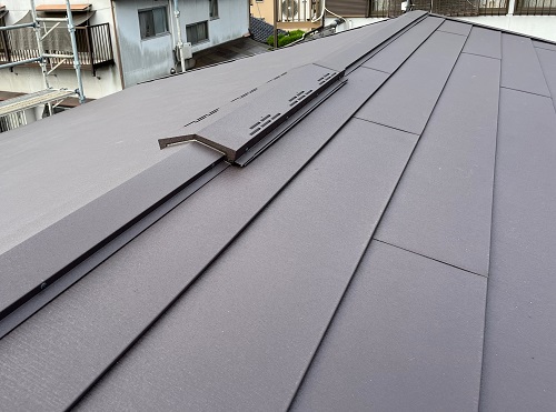 尾道市のカバー工法でIG工業スーパーガルテクトを採用した屋根工事カバー工事アフター