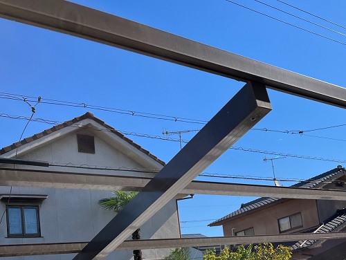 福山市台風ではずれたカーポート屋根の無料調査