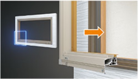 福山市でカバー工法を用いた窓リフォーム工事にLIXI『リプラス』簡単リフォーム出来るリプラスの説明