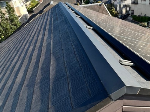 福山市の屋根工事の口コミと費用スレート屋根の棟板金工事アフター