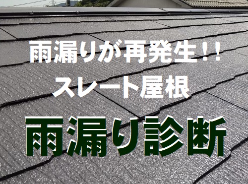 尾道市にて再発生した雨漏りの屋根診断