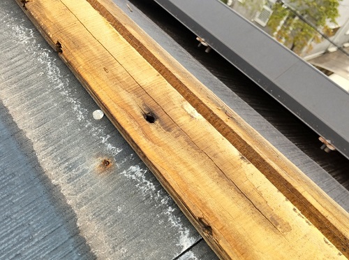 福山市屋根無料調査劣化した貫板芯木