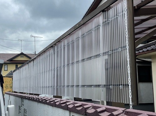 福山市カーポート壁材取り替えアフター