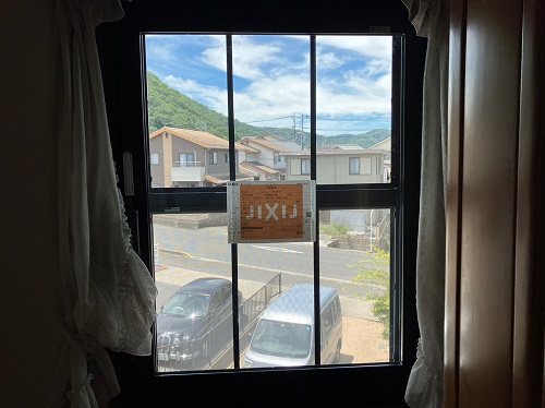 【補助金】福山市でLIXIL『インプラス』窓リフォーム工事寝室北側断熱ガラス設置後