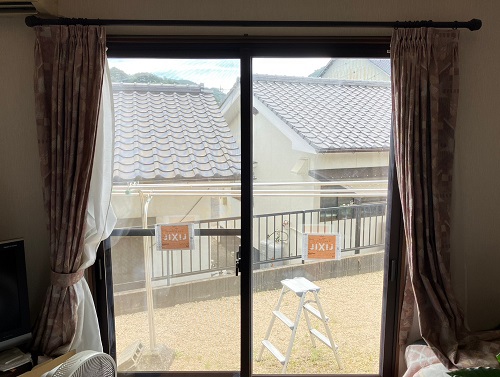 福山市にて先進的窓リノベ事業の補助金を活用した内窓リフォーム工事リビング遮熱ガラスアフター