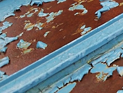 府中市トタン屋根の雨漏り調査塗装の剥がれ