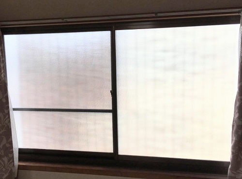 福山市で窓リフォーム内窓（二重窓）設置工事にLIXILリクシル『インプラス』ビフォー